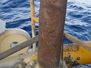 Damage on riser's surface