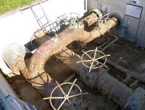 某区域加热设施的进口间内的管道腐蚀